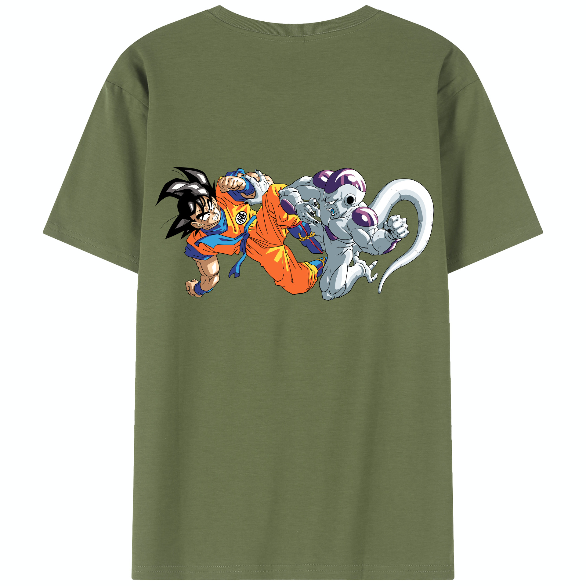 （画像用） ドラゴンボール 孫悟空（そん ごくう）Son Goku カカロット DRAGON BALL Kakarotto 綿100％半袖Tシャツ（背面プリント）